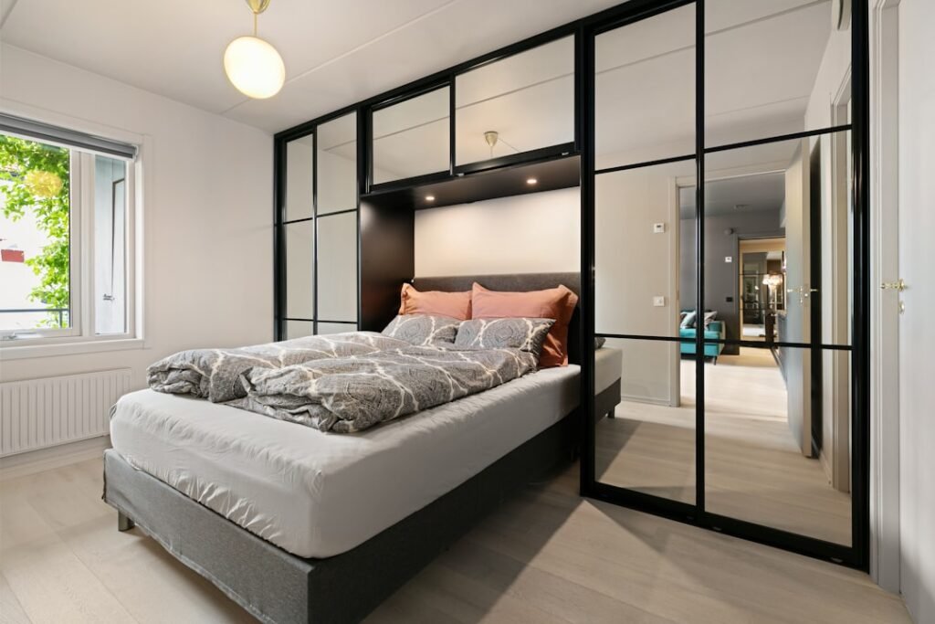 Photo design a cozy and functional bedroom